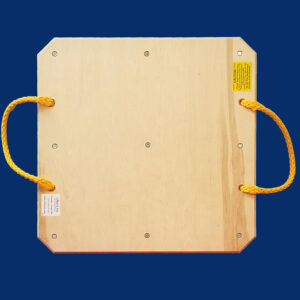 30-inch square outrigger pad with rope handles, offering durable, easy-to-position support for light to medium-duty equipment.